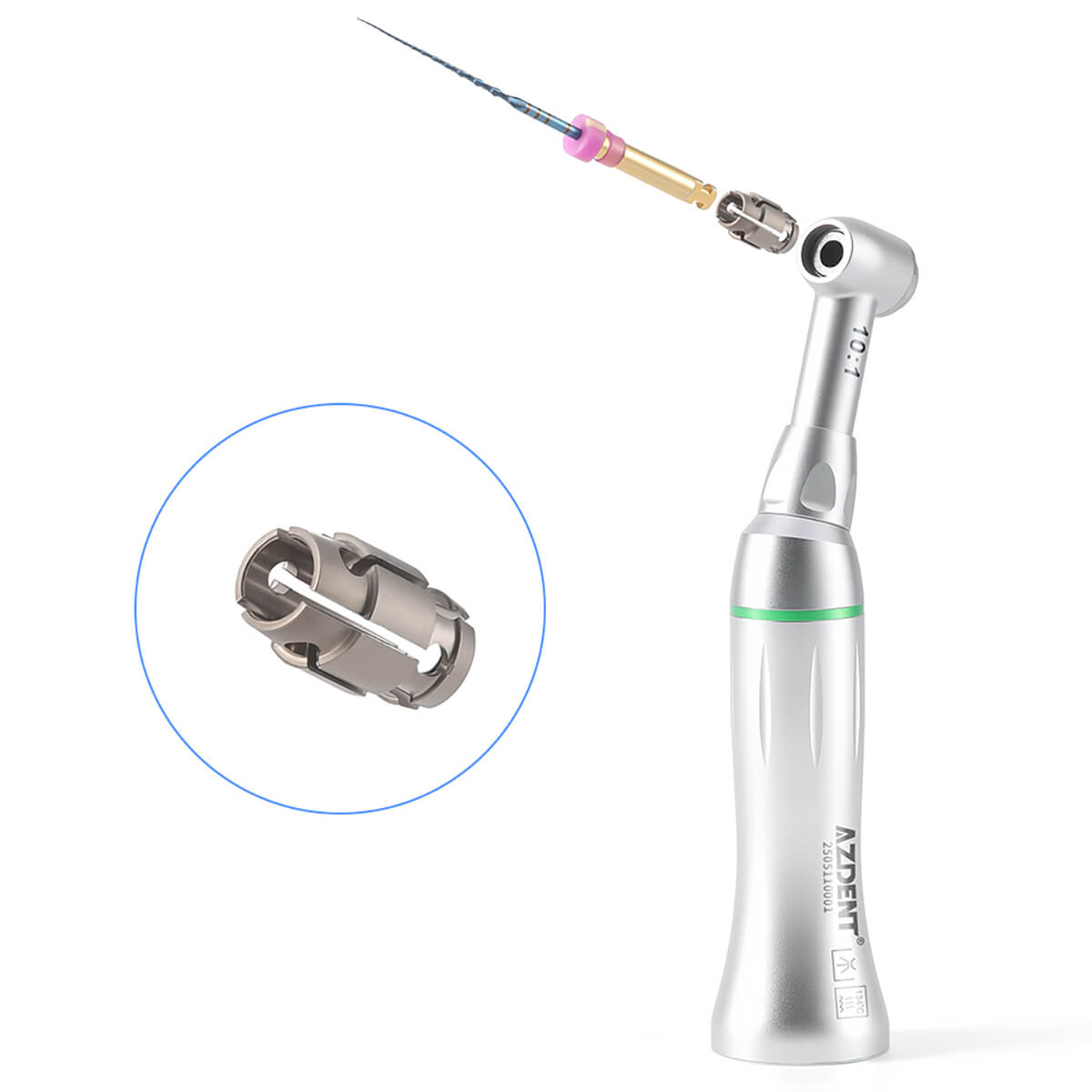Dental 10:1 Endo Reciprocating Contra Angle Handpiece Push Button Autoclavable - pairaydental.com