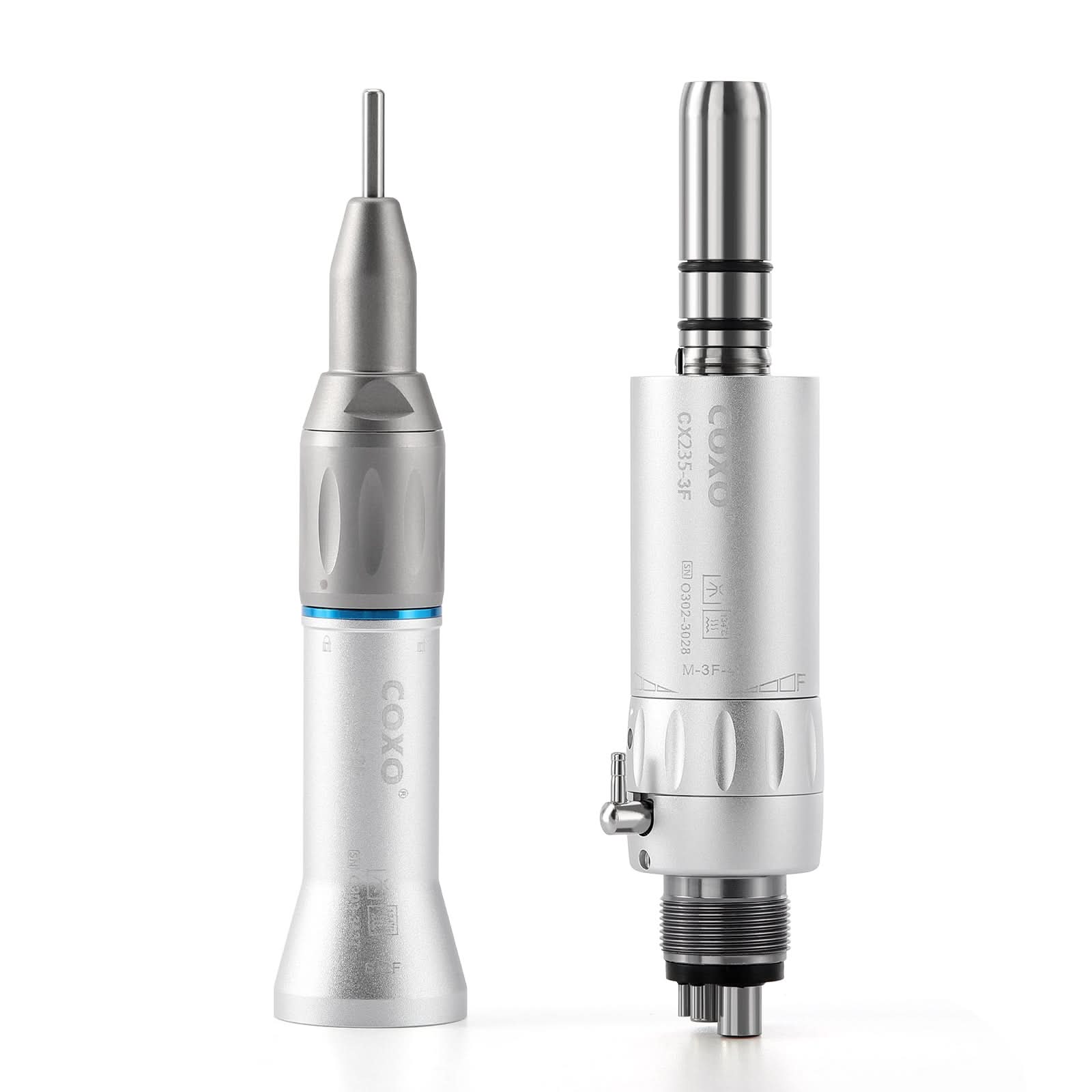 COXO 1:1 Dental Low Speed Handpiece External Straight Handpiece Air Motor 4 Hole - pairaydental.com