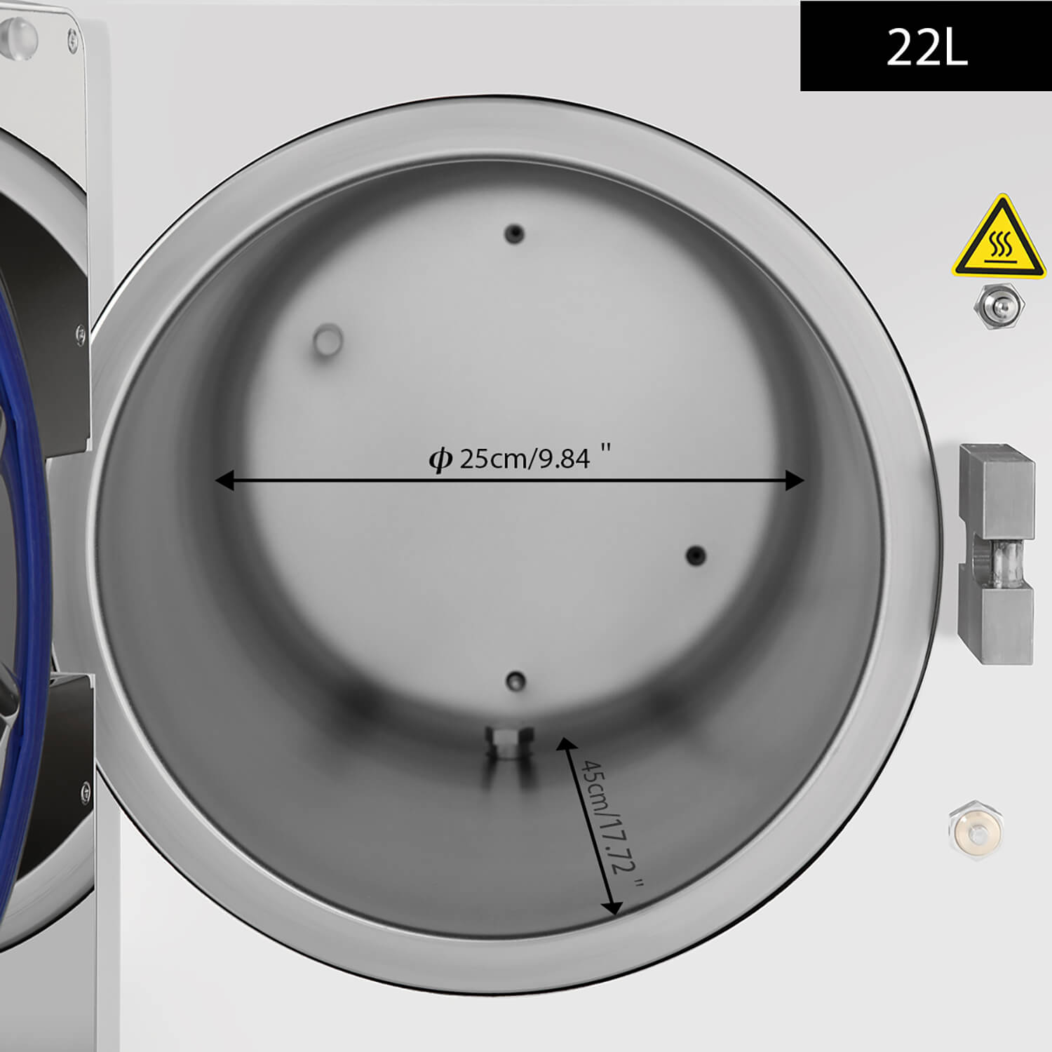 22L Tabletop Dental Autoclave Steam Sterilization Class N Sterilizer with Drying System - pairaydental.com