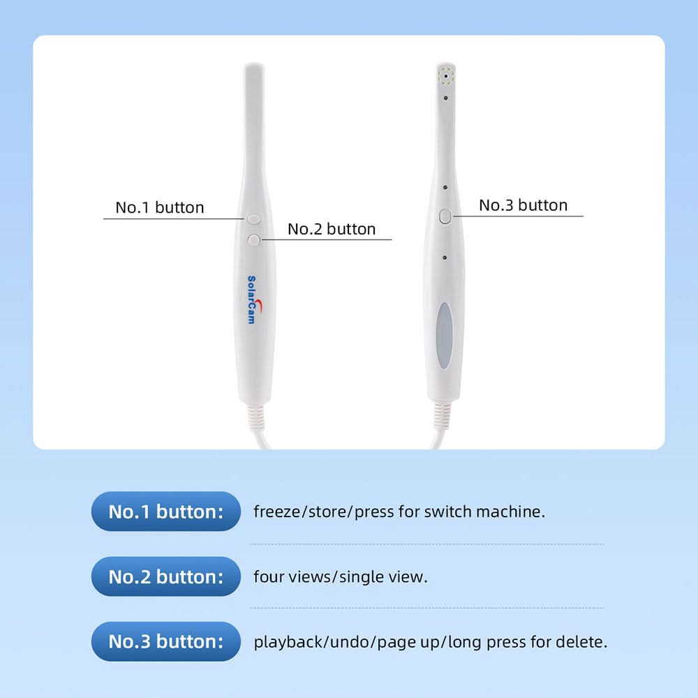 Dental Intraoral Camera Endoscope USB 8 LED Lights w/ 8GB SD Memory Card - pairaydental.com