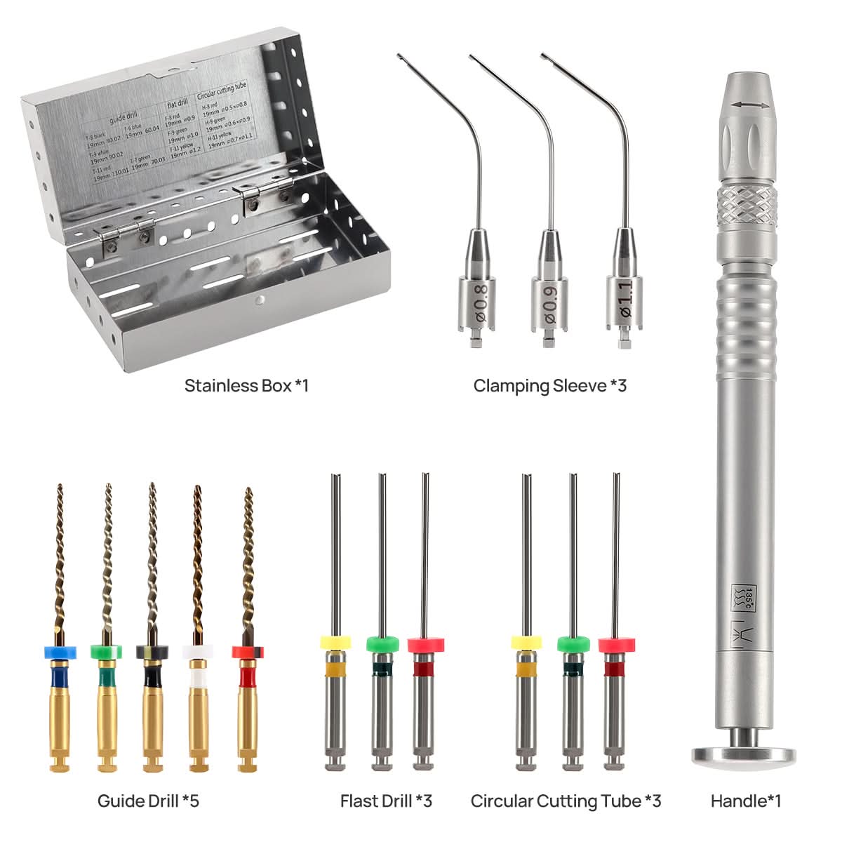 Dental Endo Root Canal Broken Files Extractor Removal System Instrument Set - pairaydental.com