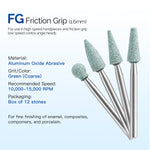 Dental Coarse Polishing Kit FG Burs Green Stones 12pcs/Kit - pairaydental.com 