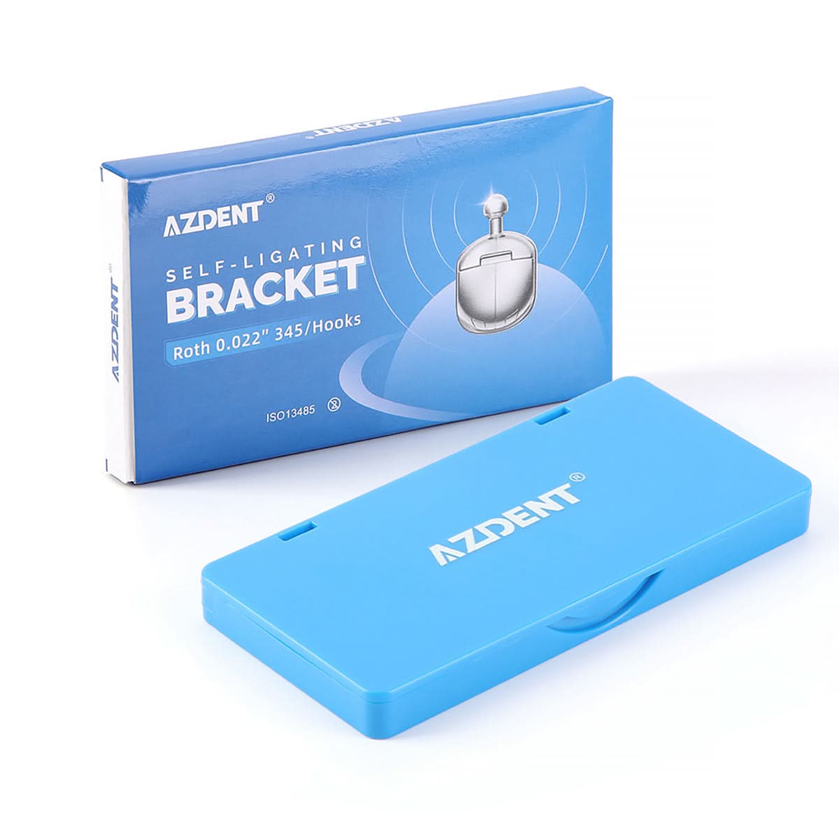 Orthodontic Spherical Self-Ligating Brackets Monoblock Roth/MBT 0.022 345 Hooks With 6 Buccal Tube 24pcs/Kit - pairaydental.com