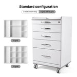 Dental Mobile Cabinet Cart NW-P4 Rolling Storage Trolley Four Drawers - pairaydental.com 