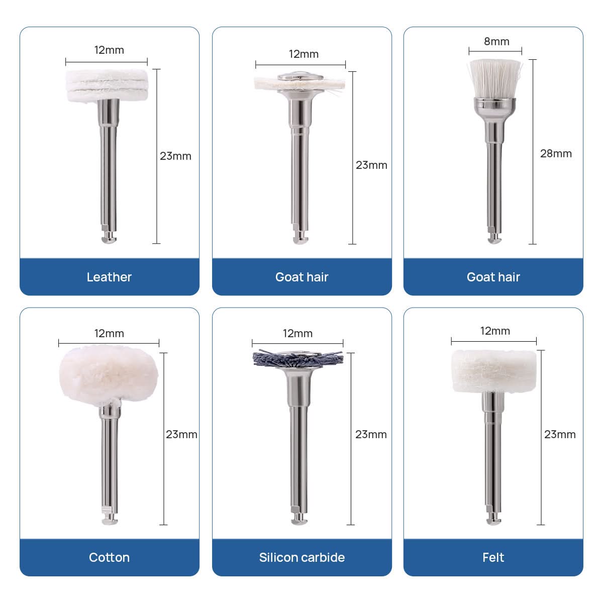 Dental Composite Finishing and Polishing Kit 12pcs/Box - pairaydental.com