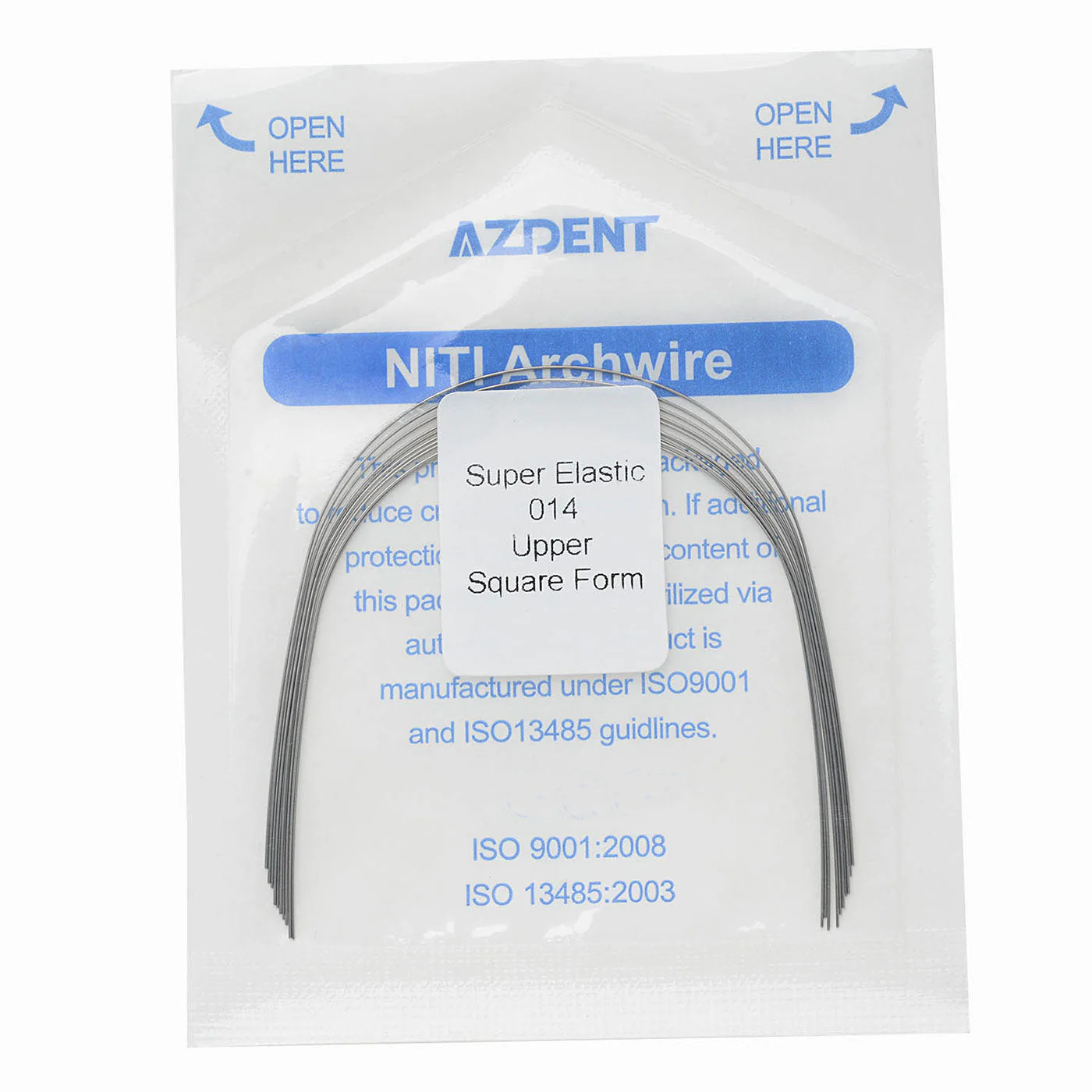 Dental Orthodontic Archwire NiTi Super Elastic Square Round 0.012-0.020 Upper/Lower 10pcs/Pack - pairaydental.com