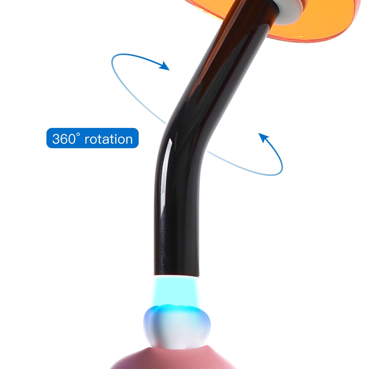 LED Curing Light Wireless 3S Curing 360° Rotating Head 1400 mW/cm² - pairaydental.com