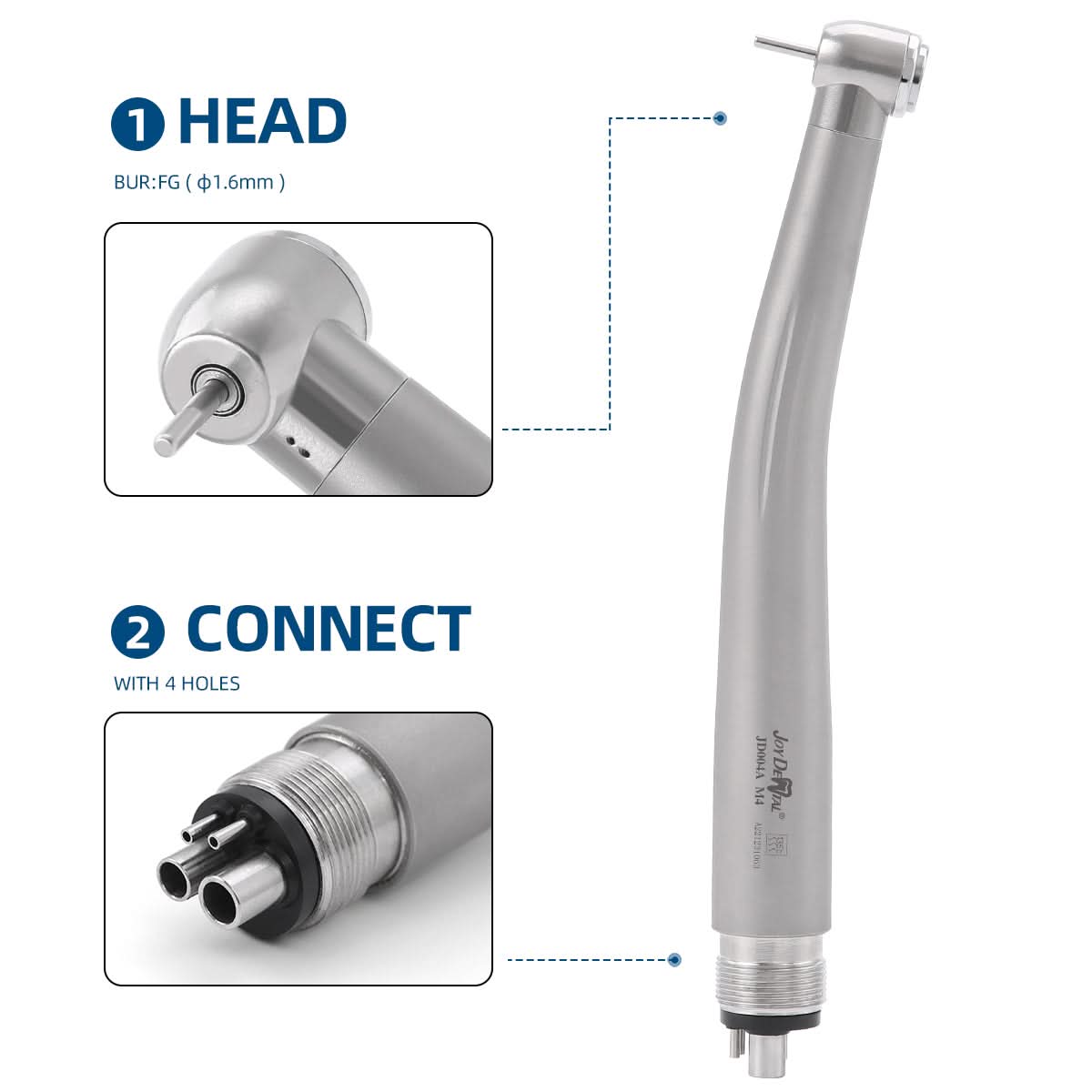 Low and High Speed Handpieces Kit 2/4 Holes E-type Air Motor - pairaydental.com