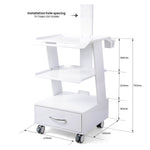 Dental Mobile Rolling Cart K2 Mouth Sweeping Trolley with Socket - pairaydental.com