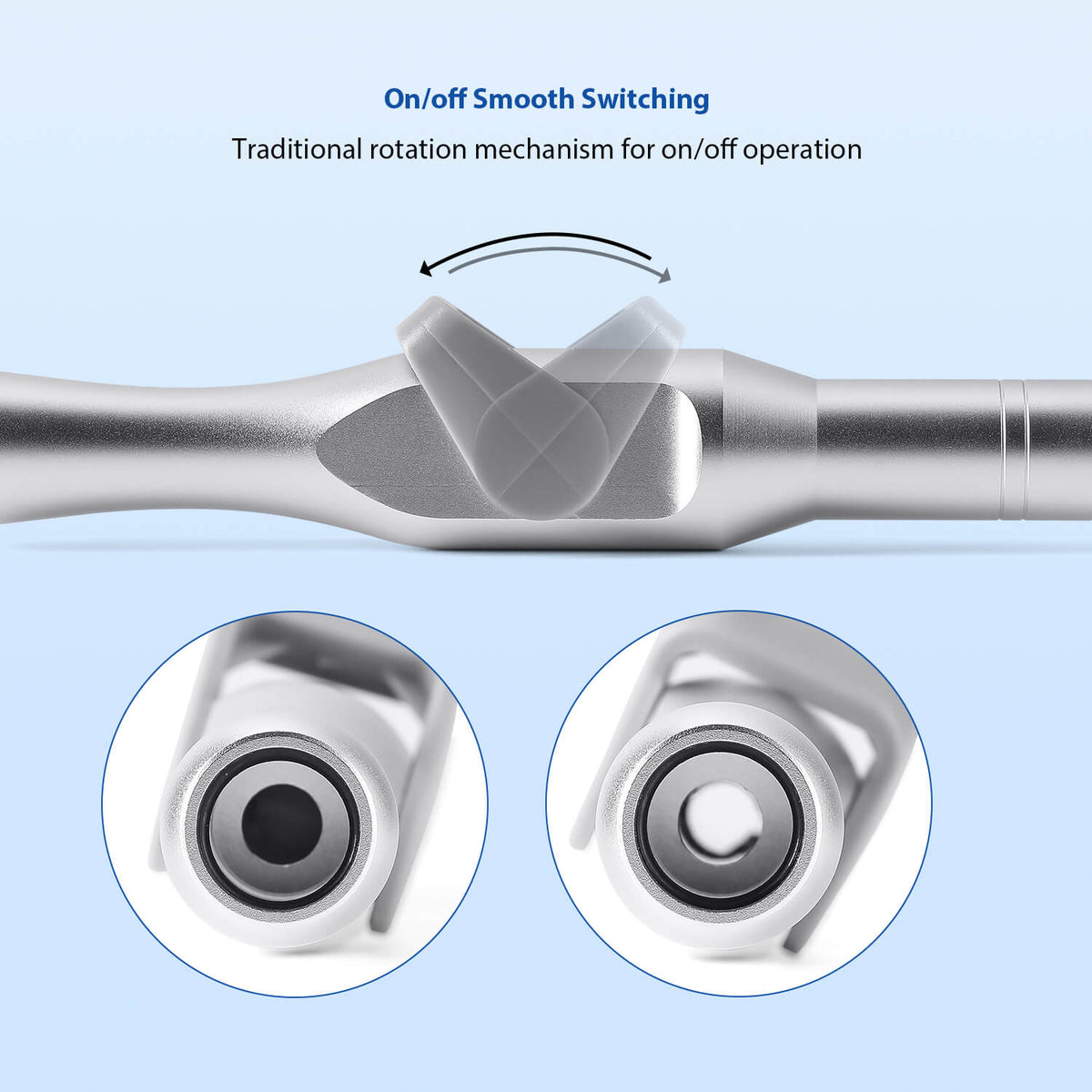 Dental Universal HVE High-Volume Evacuator Strong Suction Saliva Ejector Handle - pairaydental.com