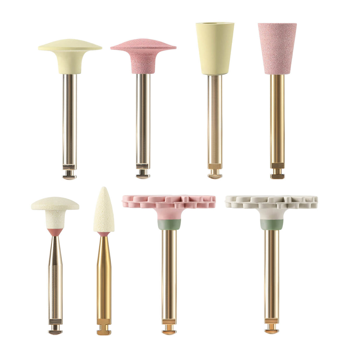 Dental Zirconia Composite Polishing Kit All‑purpose Bur Set RA 2.35mm 8pcs/Kit - pairaydental.com