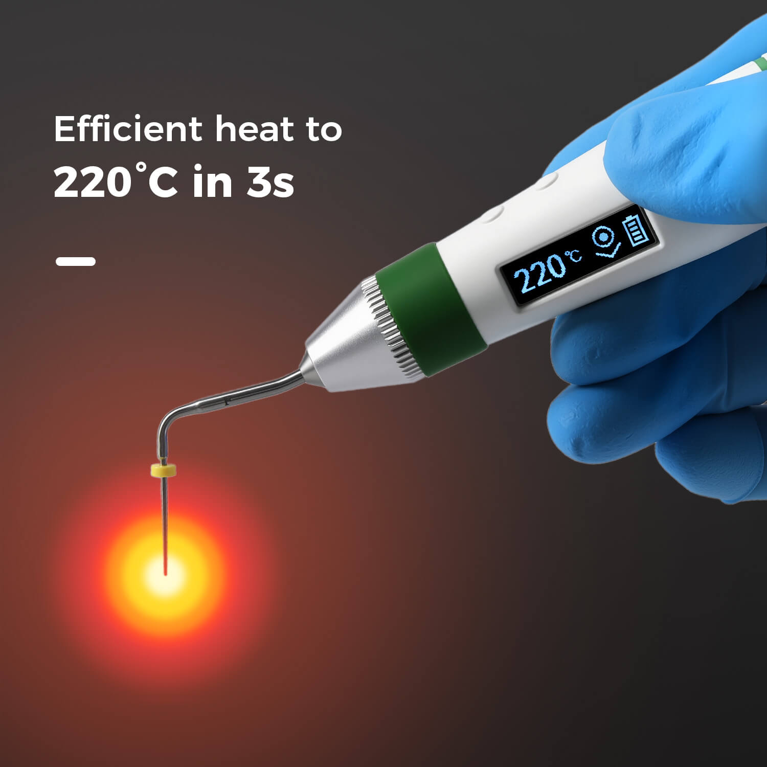 Dental Gutta Percha Endodontic Obturation System Heated Pen With 2 Heating Tips - pairaydental.com