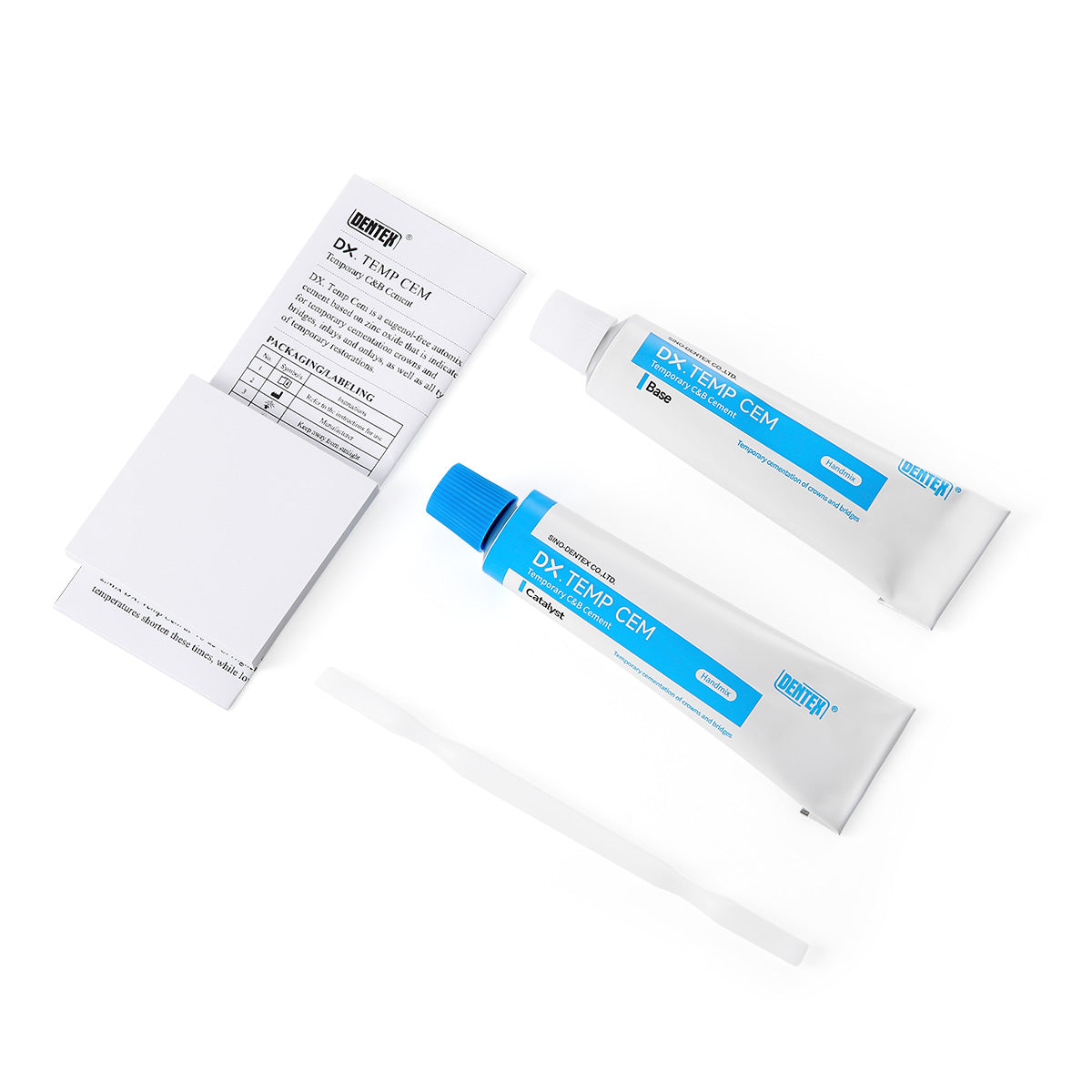 DENTEX Dental Noneugenol Temporary Zinc Oxide Cement Temporary Cementation C&B - pairaydental.com 