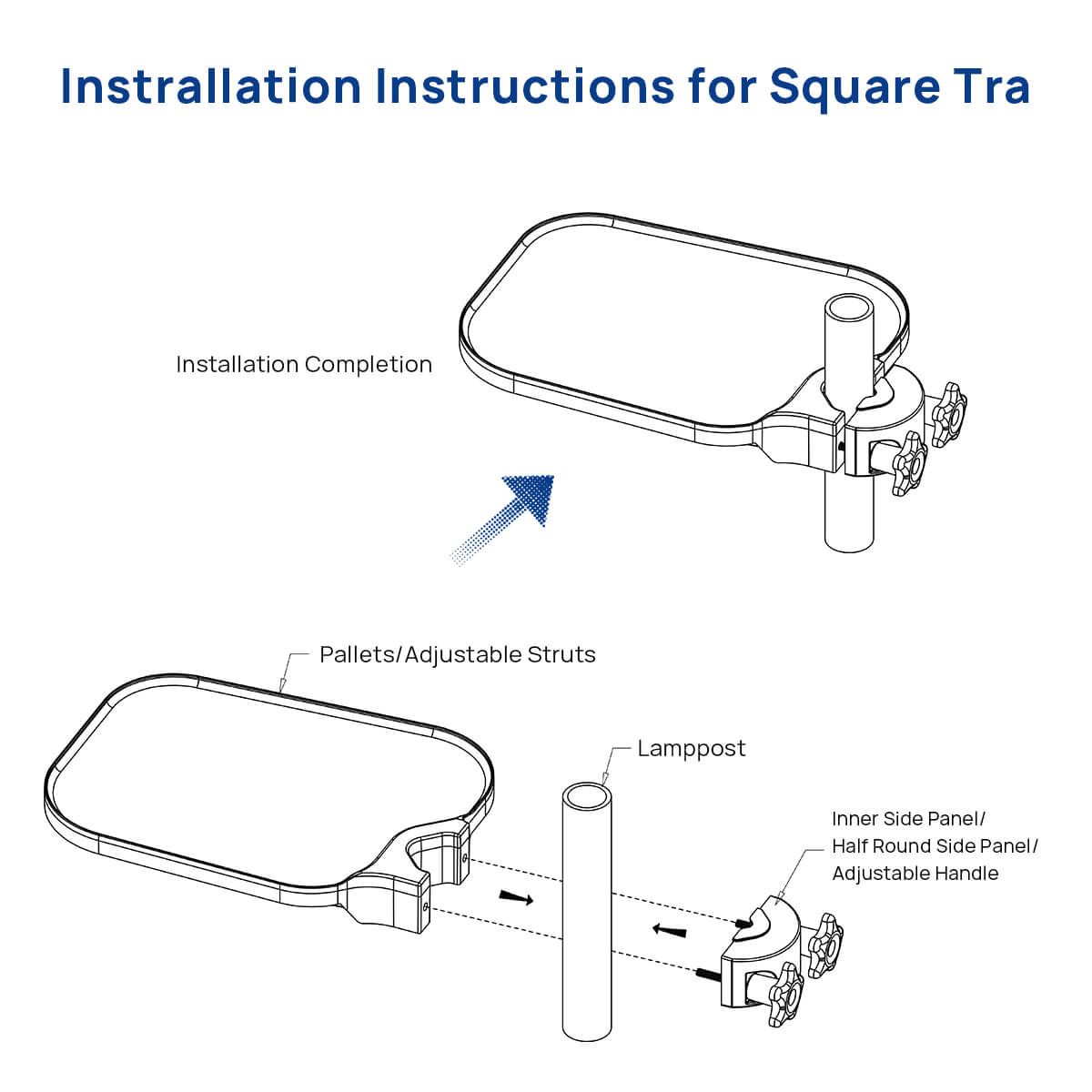 Dental Plastic Post Mounted Tray For Table Chair - pairaydental.com