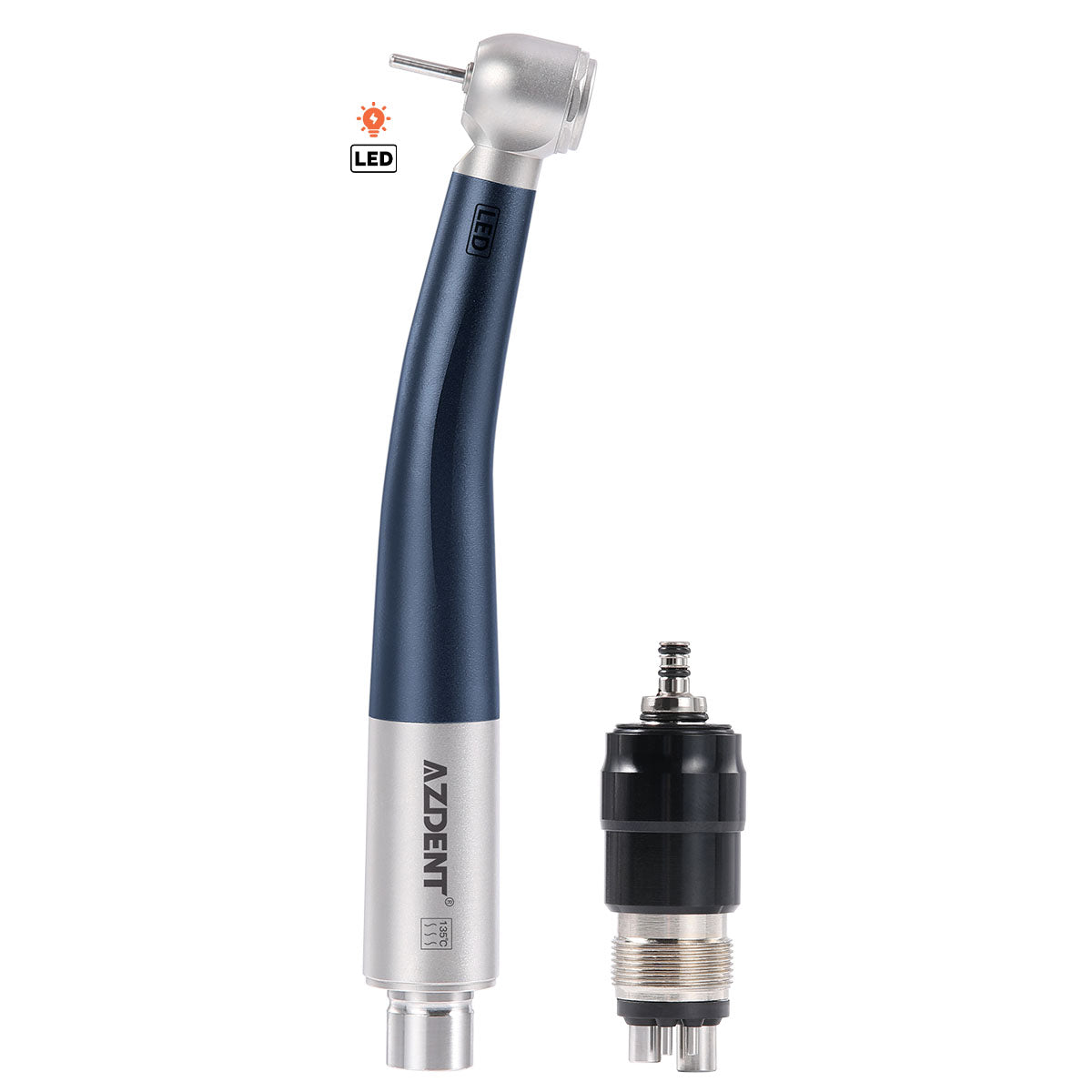 LED High Speed Handpiece E-generator with 4 Hole Quick Coupler - pairaydental.com