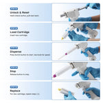 Portable Electric Dental Impression Gun for 50ml Universal Mixing 1:1 & 2:1 Cartridge Dispenser - pairaydental.com