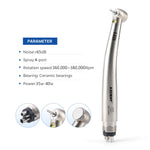 Dental High Speed Handpiece LED Push Button Ceramic Bearing 4 Hole Air Turbine - pairaydental.com
