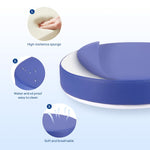 Dental Assistant Stool Chair Armrest Height Adjustable 360° Rotated Blue - pairaydental.com