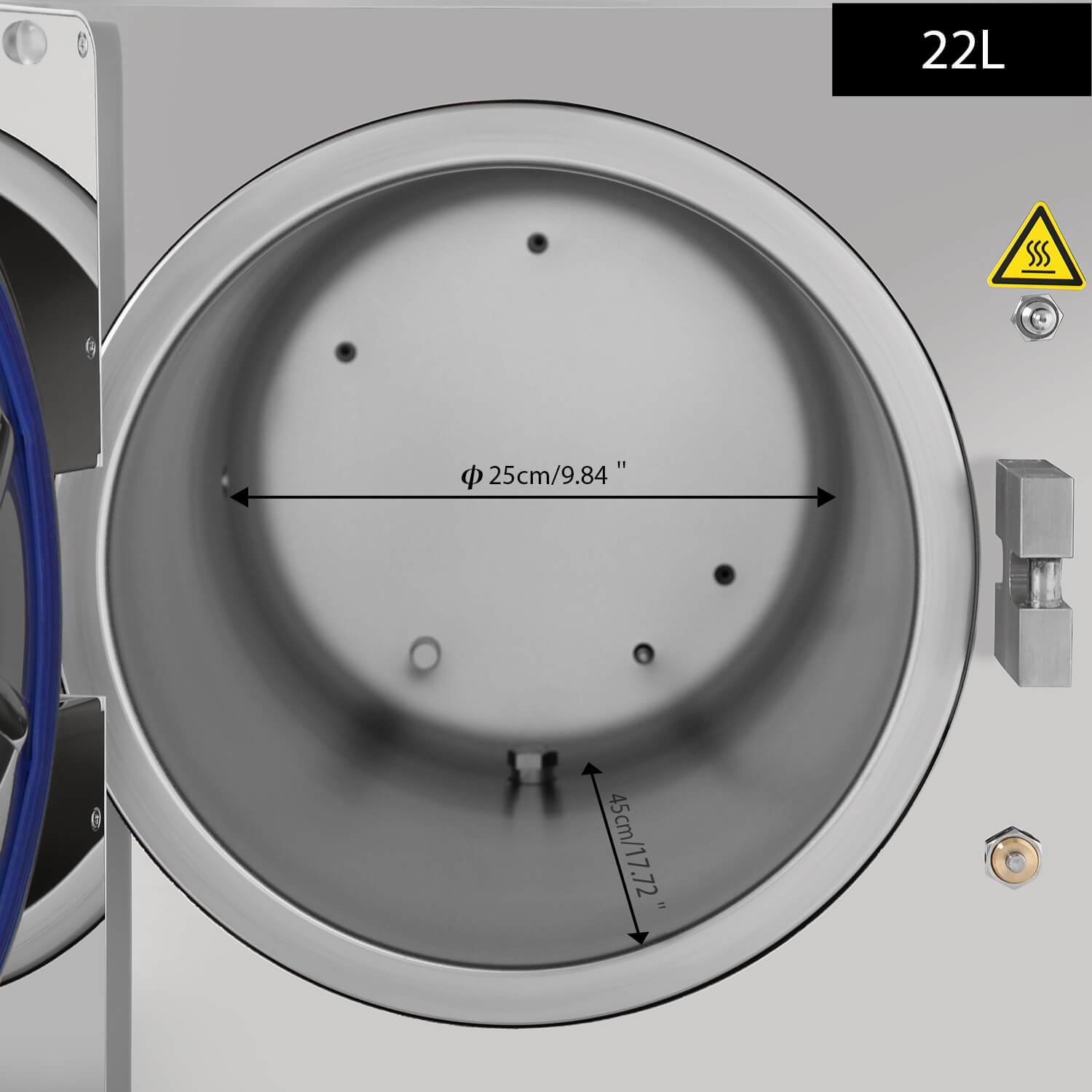 22L Dental Table top Autoclave Class B Vacuum Steam Sterilizer with Built-in Printer Dry Function - pairaydental.com
