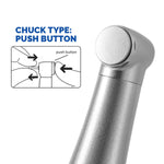 4:1 Fiber Optic Contra Angle Handpiece Mini Head Internal Channel Quattro Spray - pairaydental.com