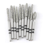 Dental Diamond Zirconia Cutting Bur Kit FG 1.6mm 10pcs/Kit - pairaydental.com