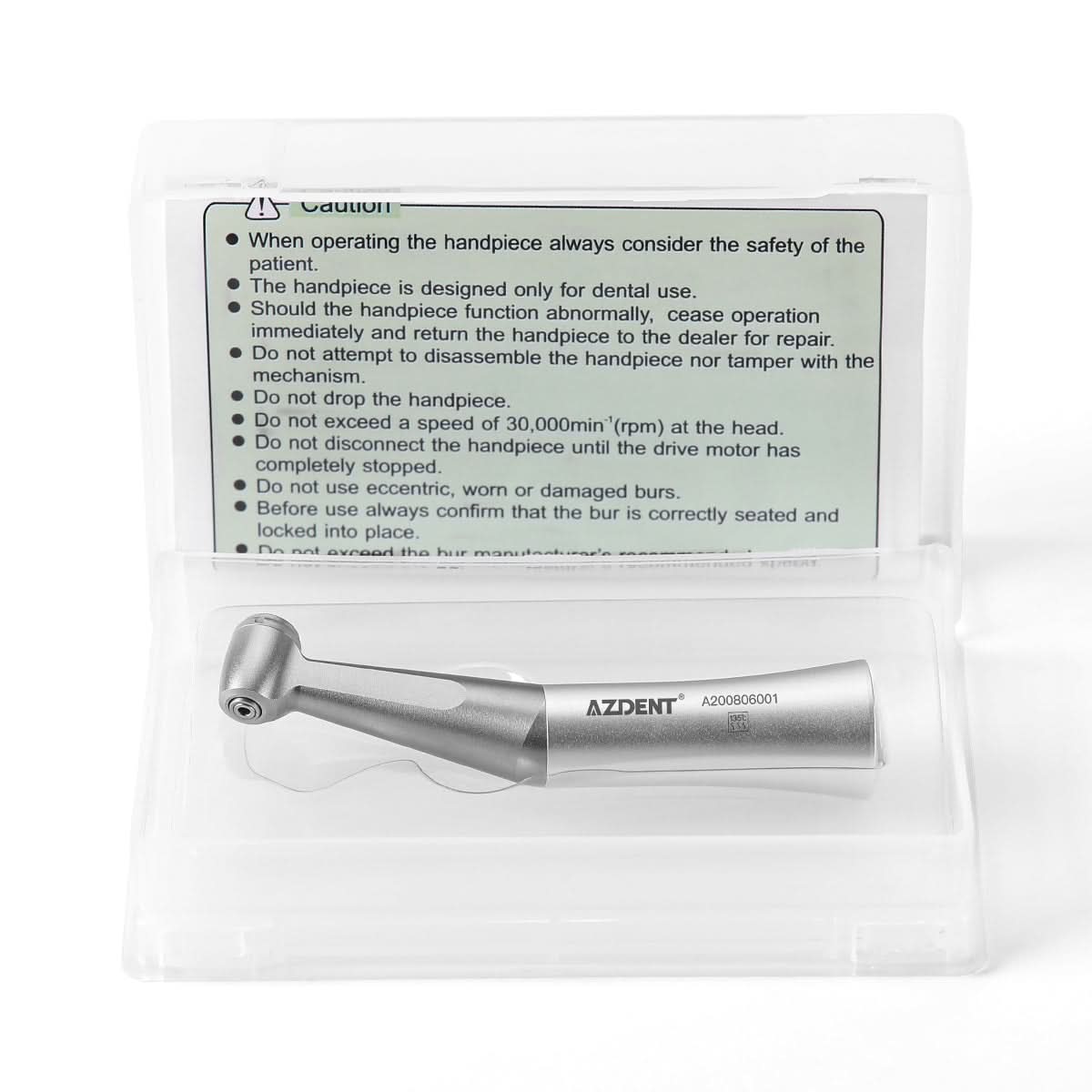 1:1 Low Speed Contra Angle Handpiece Push Button External Water - pairaydental.com