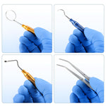 Dental Cleaning Tool Set Stainless Steel Dental Tools Kit Teeth Scraper Mouth Mirror Tweezer Probe 4pcs/Set - pairaydental.com