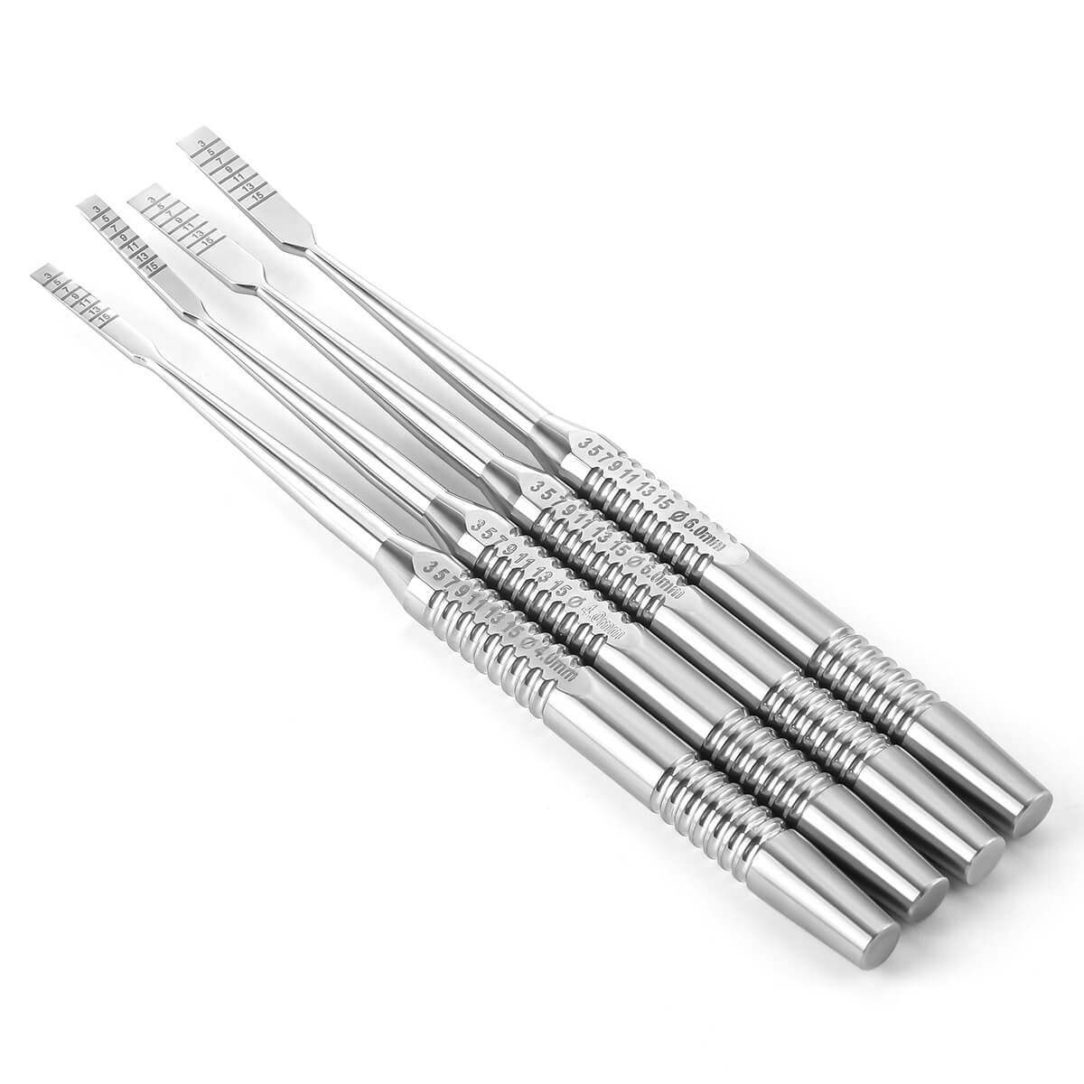 Dental Curved Straight Implant Surgery Splitting Bone Chisel Set 4pcs/Set - pairaydental.com