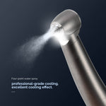 Dental Titanium High Speed Handpiece LED Fiber Optic Standard Head 4-Water Spray & 6 Holes Quick Coupler - pairaydental.com