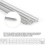 Archwire NiTi Super Elastic Ovoid Round 0.012-0.020 Upper/Lower 10pcs/Pack - pairaydental.com