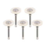 Dental Polishing Brush Wheel White Goat Hair/ Cotton/ Felt 5pcs/Pack - pairaydental.com