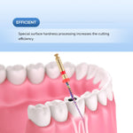 Dental Rotary Engine Super Files Rainbow NiTi Files Thermal Activation 25mm 6pcs/Pack - pairaydental.com