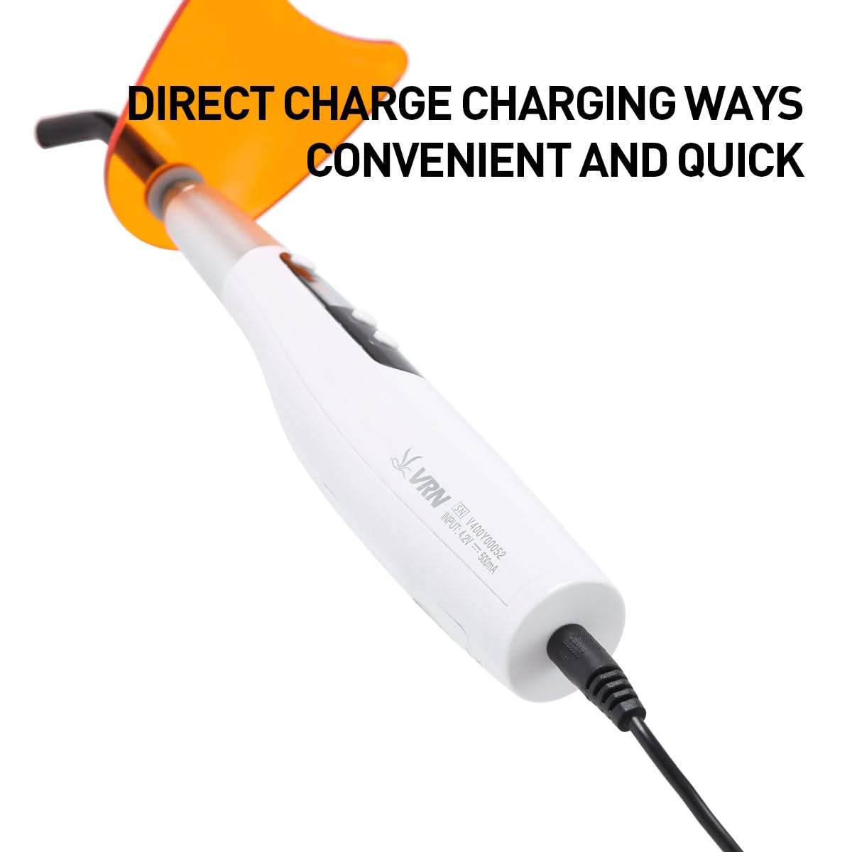 LED Curing Light Wireless 3S Curing 360° Rotating Head 1400 mW/cm² - pairaydental.com