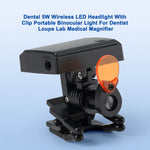 Dental 5W LED Wireless Headlight Filter Clip on Binocular Loupe- pairaydental.com