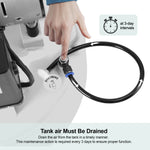 Dental Noiseless Oil-Free Air Compressor 24L/40L Single Pressure Gauge for 1-2 Dental Chair - pairaydental.com