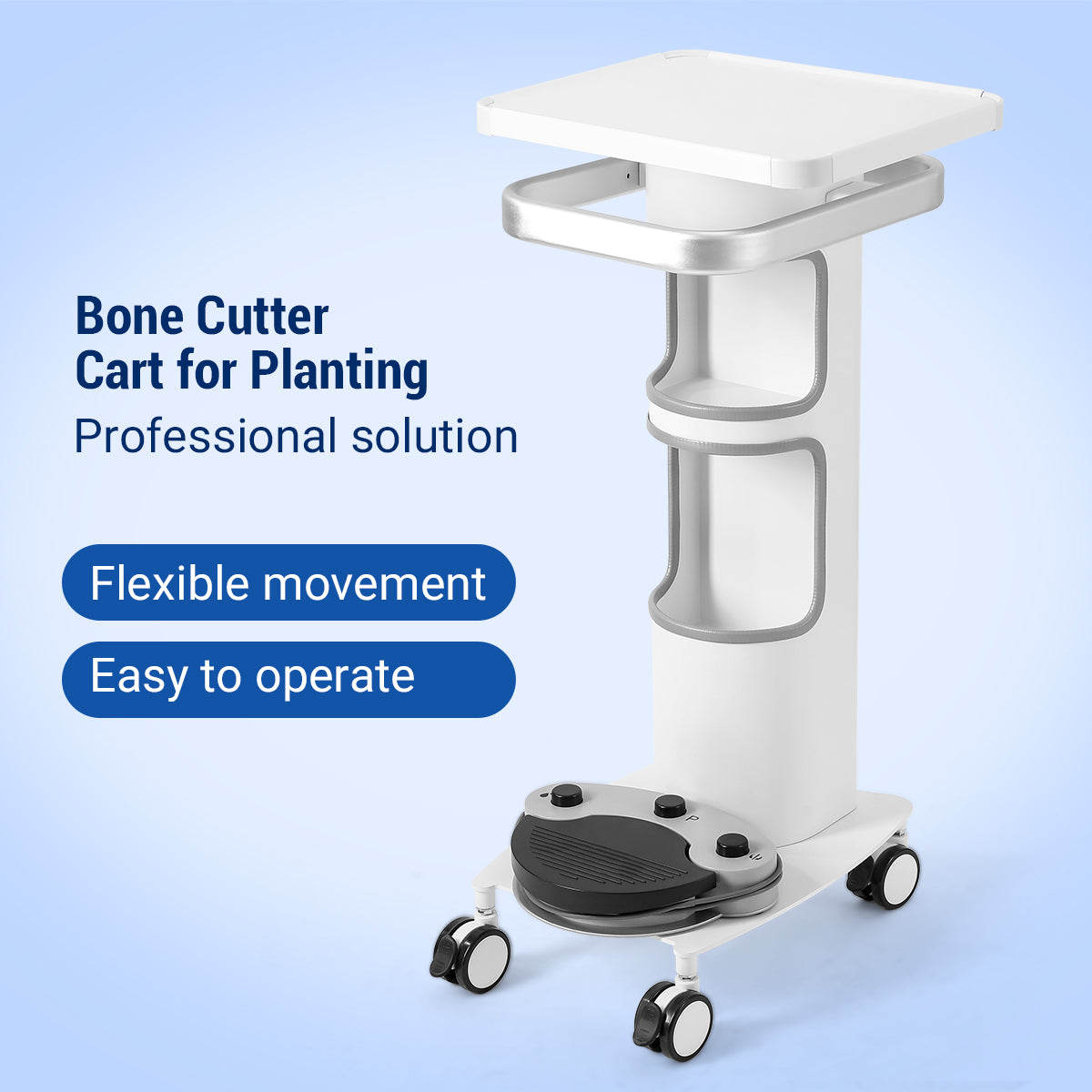 Dental Trolley Cart Compact Model Single Cart