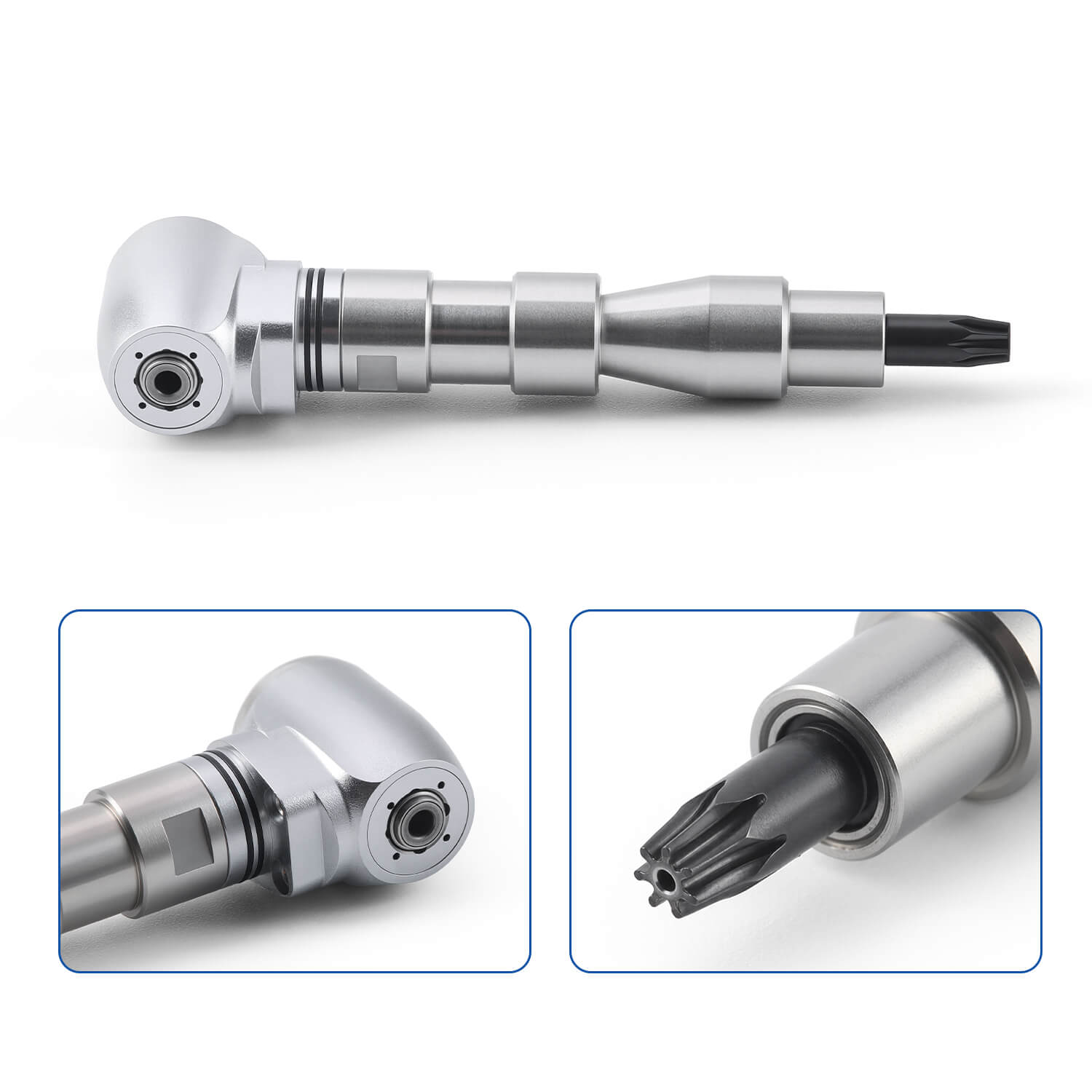 1:5 Fiber Optic Increasing Contra Angle Handpiece Internal Spray with Detachable Head - pairaydental.com