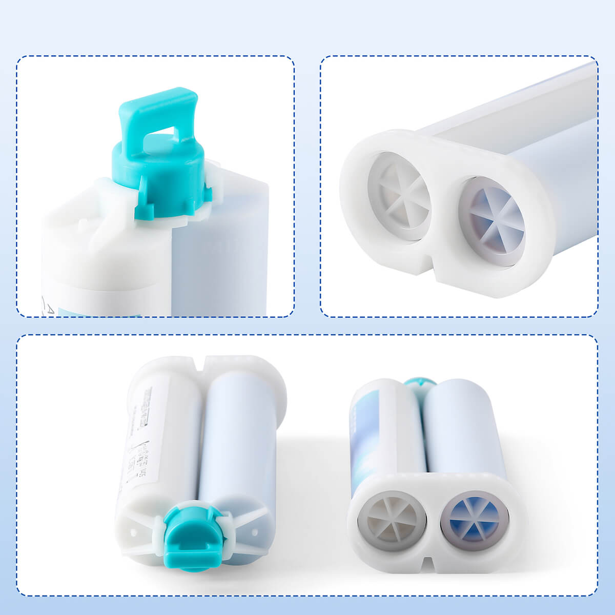 Dental Bite Registration Material Fast Set Mixing Tips 50ML*2 - pairaydental.com