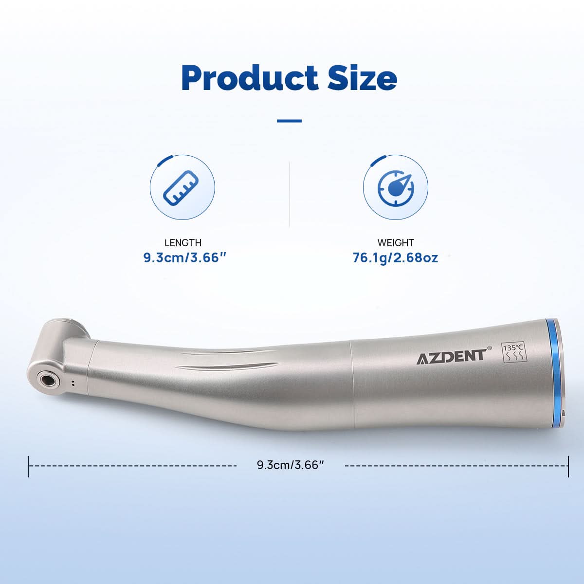 1:1 Contra Angle Handpiece Push Button Internal Water - pairaydental.com