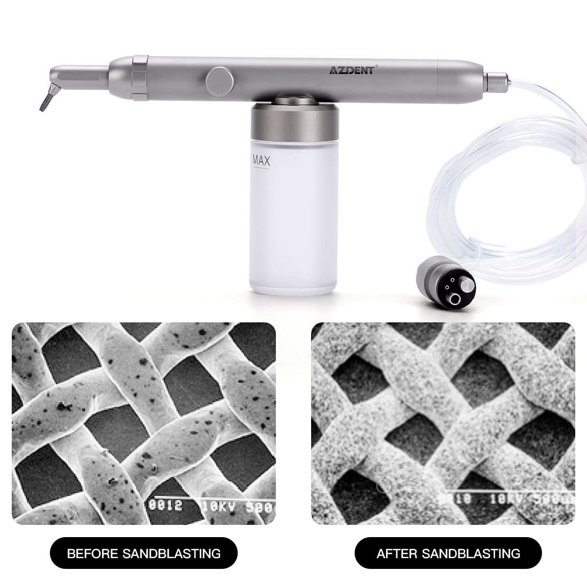 Dental Aluminum Oxide Air Abrasion Systems Microetcher Sandblasting Prophy Gun 4 Hole - pairaydental.com