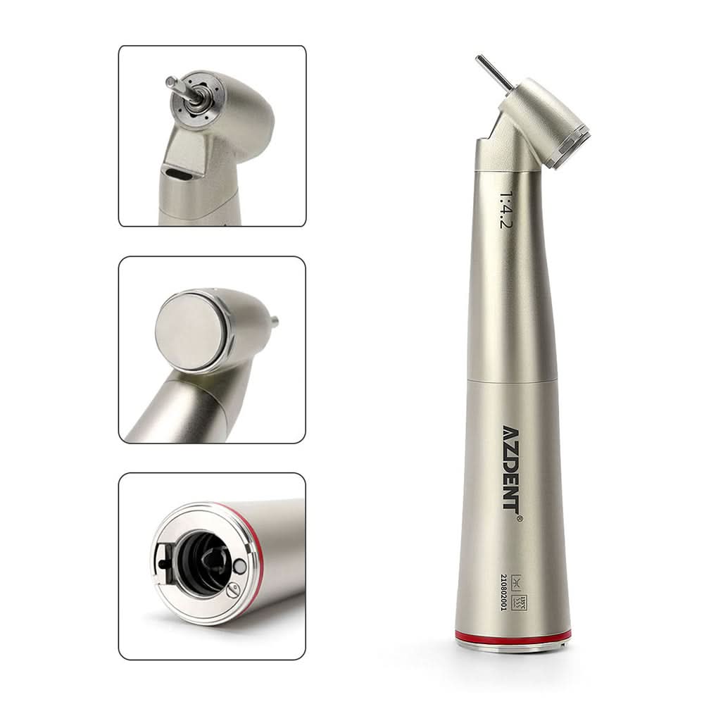 1:4.2 Electric Contra Angle Handpiece 45 Degree Increasing Fiber Optic - pairaydental.com