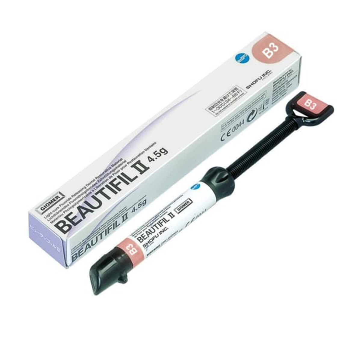 Shofu Beautifil II Nano-Hybrid Giomer Universal Composite 4.5g Syringe Refill - pairaydental.com