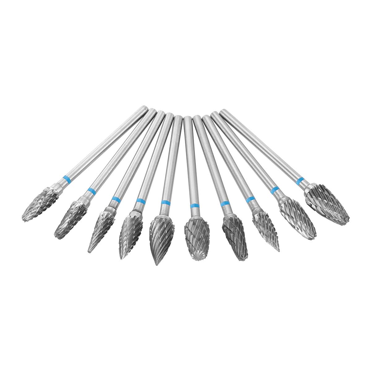 Dental Lab Polishing Bur Carbide Drills Kit HP 2.35mm Type G 10pcs/Box - pairaydental.com