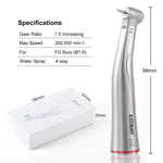 1:5 Dental Fiber Optic increase Contra Angle Handpiece - pairaydental.com
