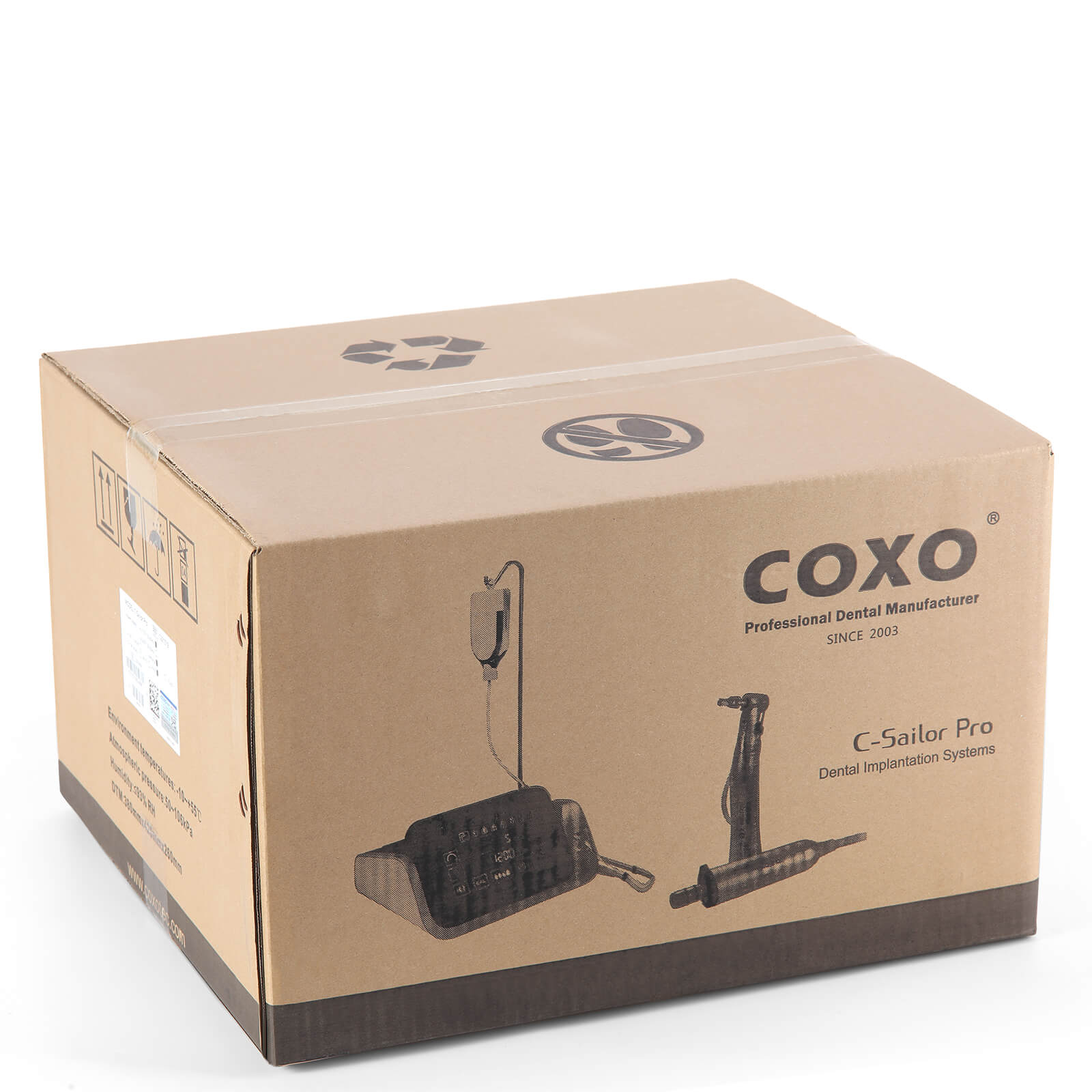 COXO Dental Implant Motor With 20:1 Fiber Optic Contra Angle Handpiece 7" Touch Screen #C-SAILOR PRO - pairaydental.com