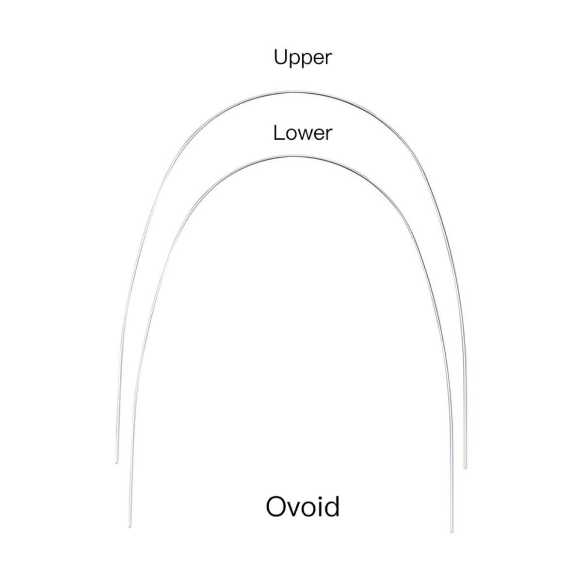 Archwire NiTi Super Elastic Ovoid Round 0.012-0.020 Upper/Lower 10pcs/Pack - pairaydental.com