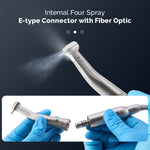 Dental 1:5 Fiber Optic Increasing Electric Contra Angle Handpiece Standard Head Internal Four Way Spray - pairaydental.com