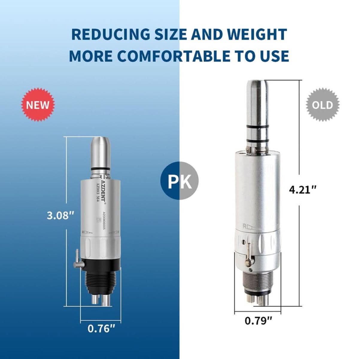 1:1 Low Speed Handpiece Air Motor External Water 2/4 Hole - pairaydental.com