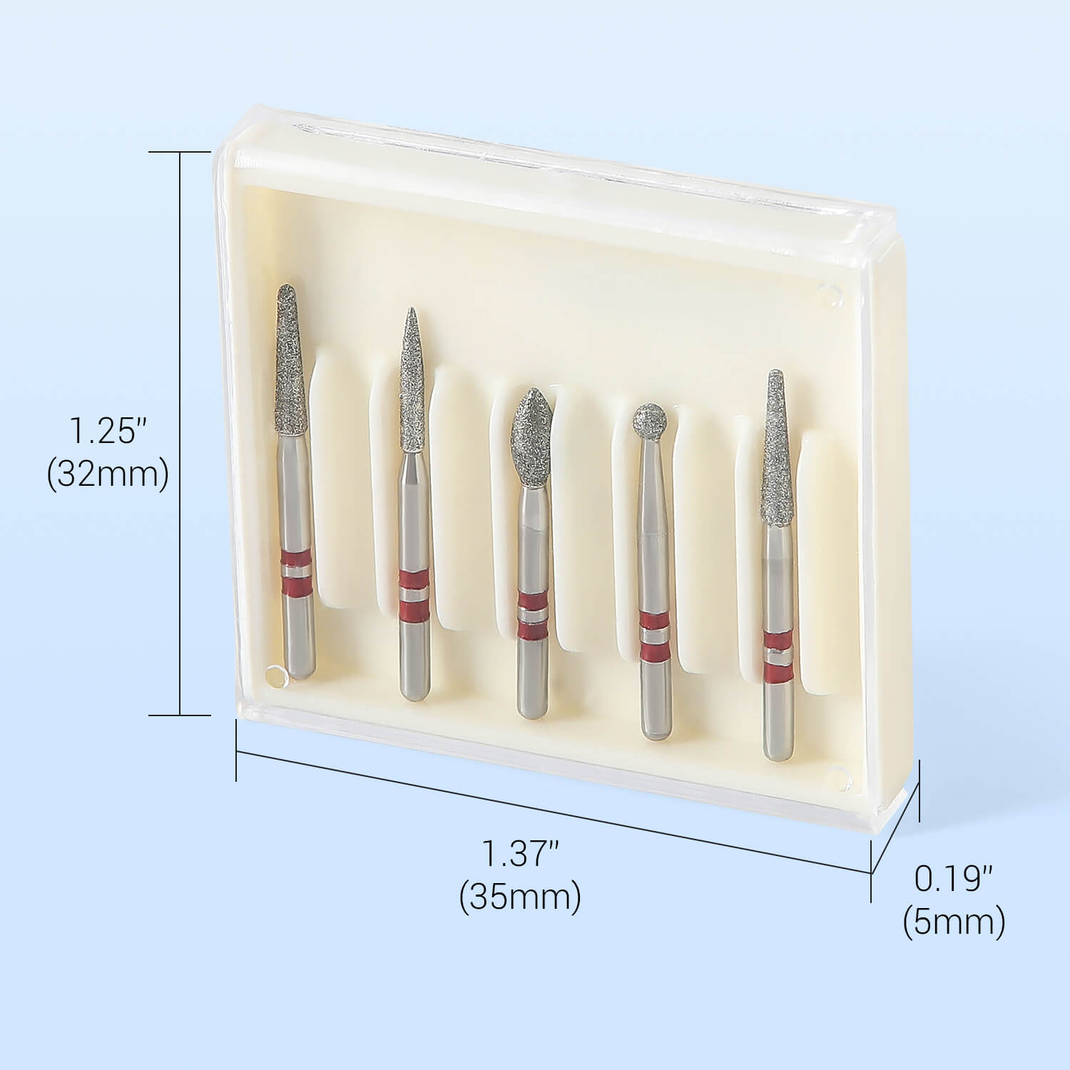 Dental Diamond Zirconia Cutting Burs Kit FG 1.6mm 10pcs/Kit - pairaydental.com