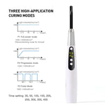 LED Curing Light Wireless 3S Curing 360° Rotating Head 1400 mW/cm² - pairaydental.com